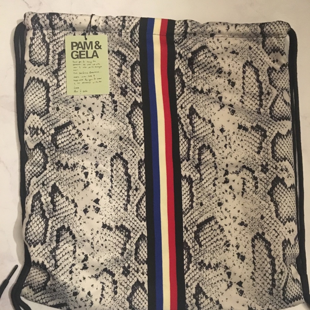 Snake Print Drawstring BackPack(Brand New)